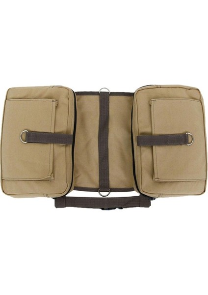 Köpek Yürüyüşü Sırt Çantası Nefes Alabilen Kamp Eyer Çantası Yan Cepli Dayanıklı (Yurt Dışından)