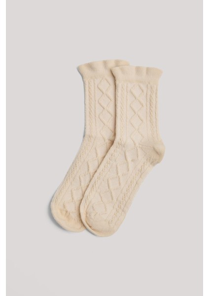 Bg Store Kız Çocuk Ekru Çorap fiyatları