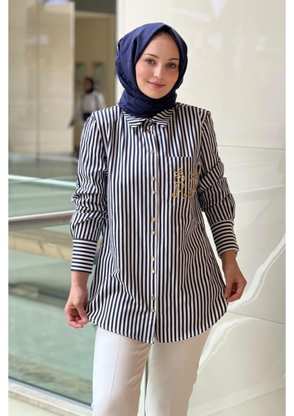 Missemramiss 4927 Mssm Çizgili Gömlek