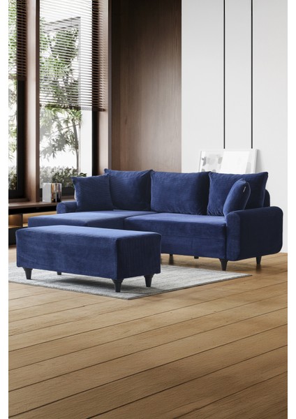 Corner Flavia Köşe Takımı Puflu