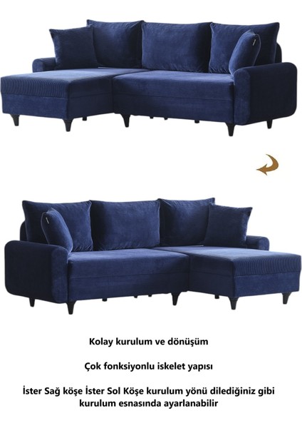 Corner Flavia Köşe Takımı Puflu indirimleri