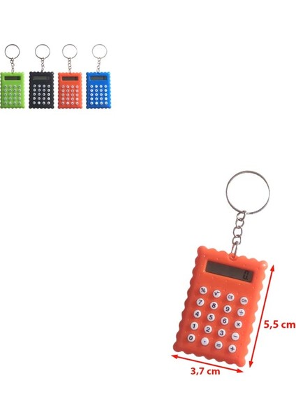 Bisküvi Şekilli Mini 8 Haneli Hesap Makinesi Anahtarlık (1 Adet) (Ebat: 5,5 cm x 3,7 Cm) fiyatları