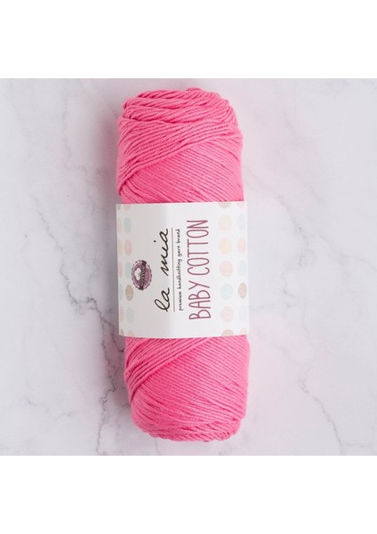 La Mia Baby Cotton Pembe El Örgü Ipi - L046 - 33645