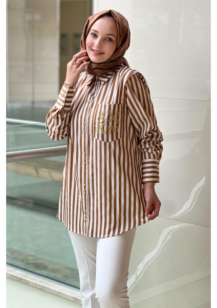 4927 Mssm Çizgili Gömlek