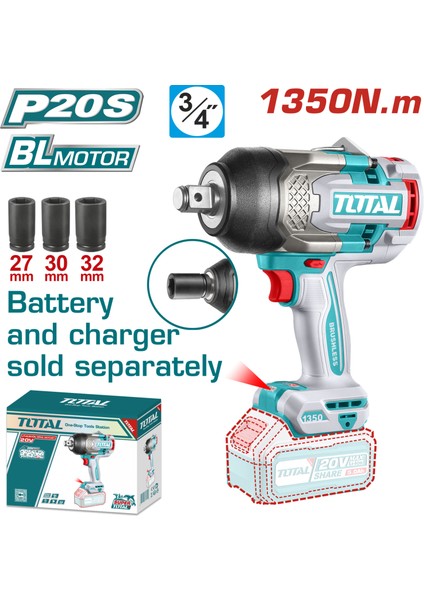 Lı-Ion Akülü Somun Sökme 1350NM (Solo)