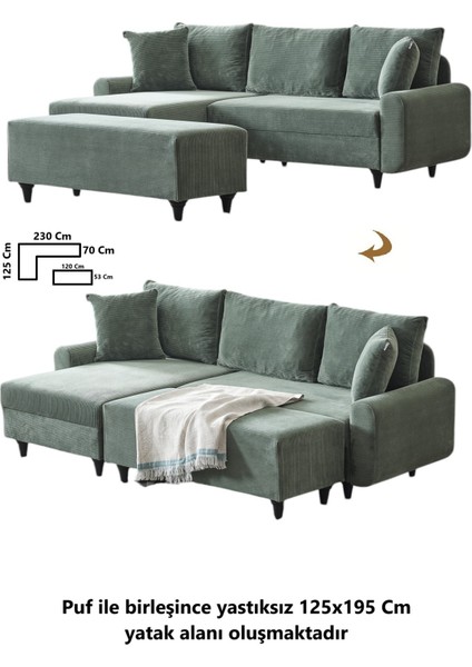 Corner Flavia Köşe Takımı Puflu modelleri