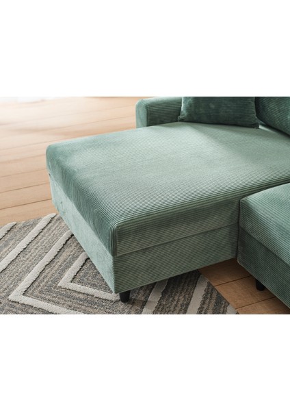 Corner Flavia Köşe Takımı Puflu