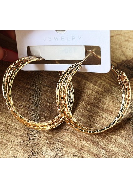 Bronz Renk Lüks Gösterişli Figürlü Halka Küpe fiyatları