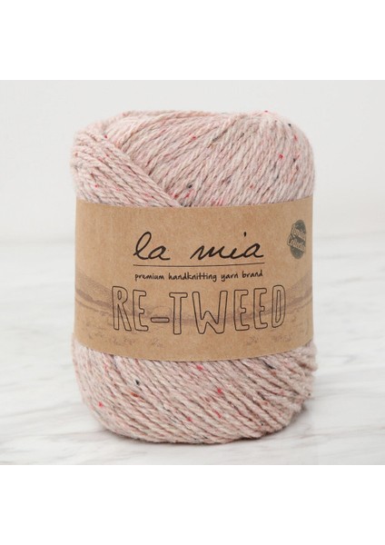 La Mia Re-Tweed Bej Melanj El Örgü Ipi - L022