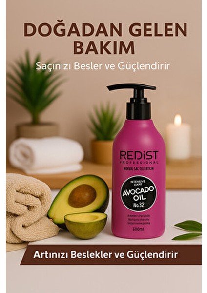 Avokado Yağlı Saç Bakım Kremi 500 ml Tüm Saç Tipleri için Yumuşatıcı Etki fiyatları