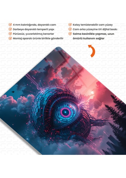 Simülasyonun Tanığı Cam Tablo modelleri