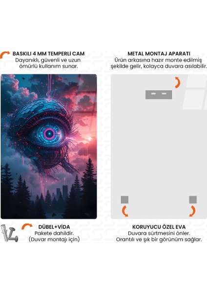 Simülasyonun Tanığı Cam Tablo fırsatları