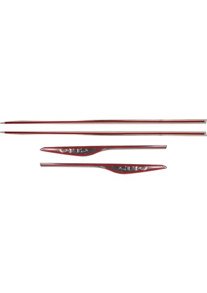 Renault Clio 4 Uyumlu Krom Yan Kapı Çıtası 4 Parça Paslanmaz Çelik (Yazılı) indirimleri