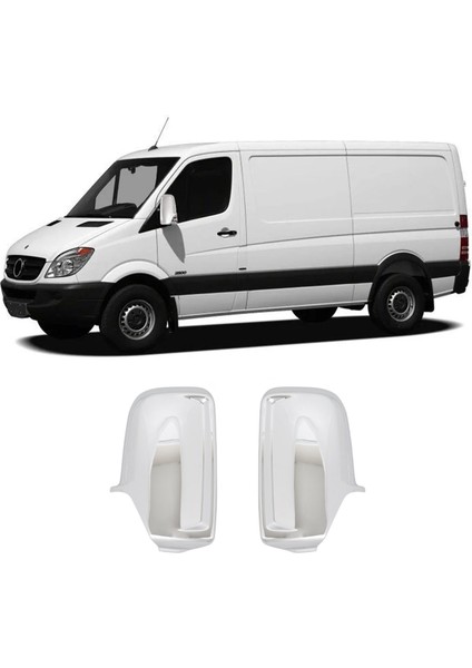 Mercedes Sprinter W906 Uyumlu 2006-2018 Ayna Kapağı 2 Parça Abs Krom Kaplama fiyatları