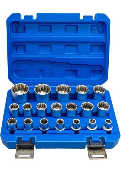 GRA-19SP 12 Köşe Lokma Anahtar Takımı 19 Parça