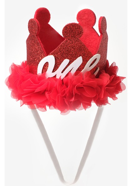 Kırmızı 1 Yaş Kraliçe Doğum Günü Tacı fiyatları