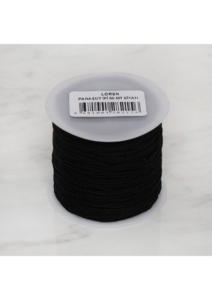 Loren Paraşüt Ipi 100 mt Siyah