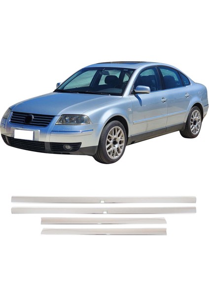 Volkswagen Passat 3b Uyumlu 1997-2005 Krom Yan Kapı Çıtası 4 Parça Paslanmaz Çelik fiyatları