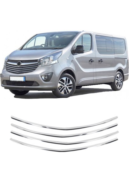 Opel Vivaro Tourer Uyumlu 2018 ve Üzeri Krom Ön Panjur 4 Parça Paslanmaz Çelik fiyatları