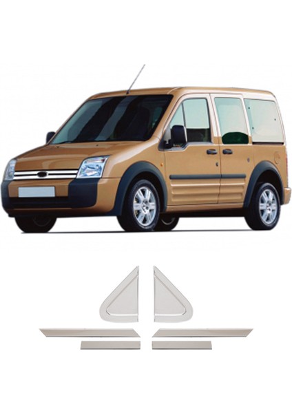 Ford Connect Uyumlu 2002 ve Üzeri Krom Ayna Üçgeni 6 Parça Paslanmaz Çelik fiyatları