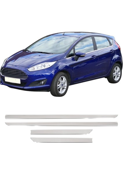Ford Fiesta Mk7 Uyumlu 2017 ve Üzeri Krom Yan Kapı Çıtası 4 Parça Paslanmaz Çelik fiyatları