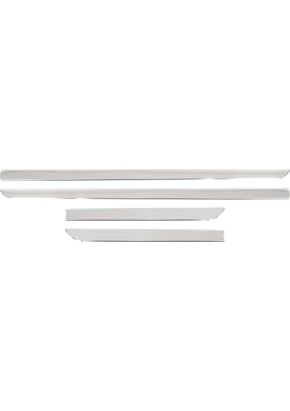 Ford Fiesta Mk7 Uyumlu 2017 ve Üzeri Krom Yan Kapı Çıtası 4 Parça Paslanmaz Çelik modelleri