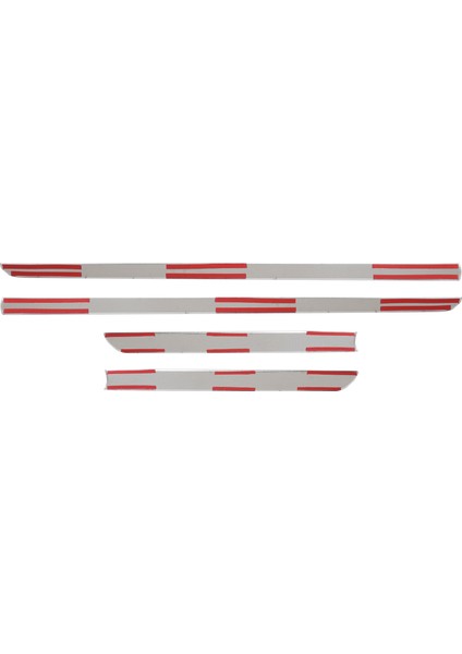 Ford Fiesta Mk7 Uyumlu 2017 ve Üzeri Krom Yan Kapı Çıtası 4 Parça Paslanmaz Çelik indirimleri