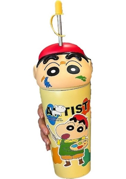 Paslanmaz Çelik Çocuk Samanlı Termos Bardak (Yurt Dışından)