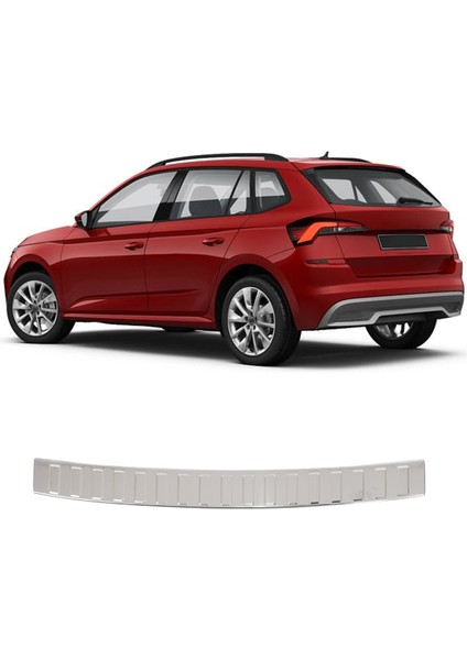 Skoda Kamiq Uyumlu 2019 ve Üzeri Krom Arka Tampon Üstü Koruma Paslanmaz Çelik fiyatları