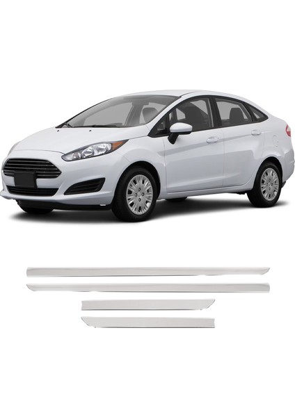 Ford Fiesta Mk6 Uyumlu 2009-2017 Krom Yan Kapı Çıtası 4 Parça Paslanmaz Çelik fiyatları