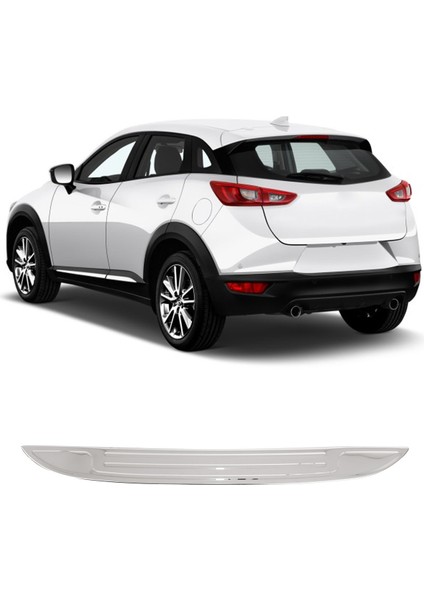 Mazda Cx-3 Uyumlu 2015 ve Üzeri Krom Arka Tampon Üstü Koruma Paslanmaz Çelik fiyatları