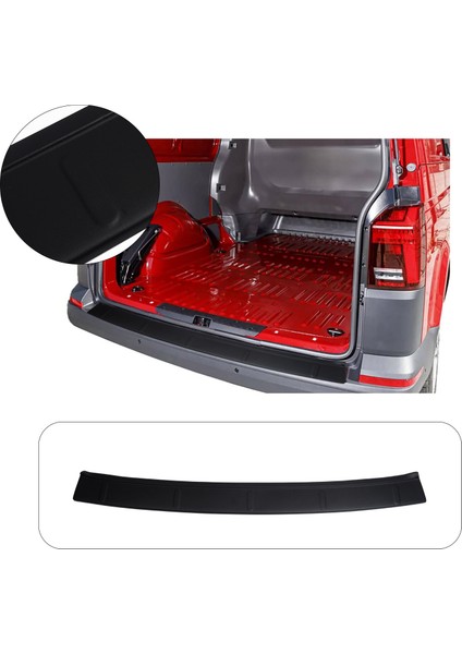 Volkswagen Transporter T6 Uyumlu 2016 ve Üzeri Abs Geniş Arka Tampon Üstü Koruma