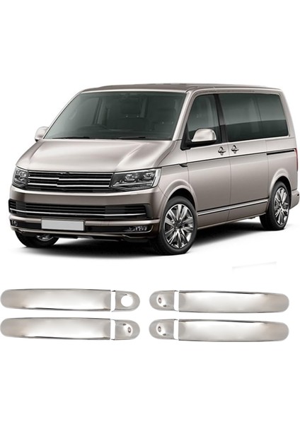 Volkswagen T6 Caravella Uyumlu 2015-2023 Krom Kapı Kolu 4 Kapı Paslanmaz Çelik modelleri