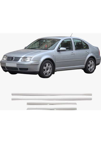 Volkswagen Bora Uyumlu 1998-2004 Krom Yan Kapı Çıtası 4 Parça Paslanmaz Çelik fiyatları