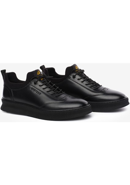 Erkek Siyah Hakiki Deri Ayakkabı 5K1SA00281