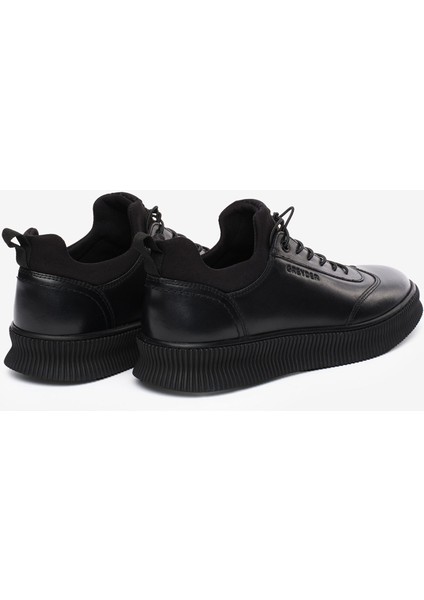 Erkek Siyah Hakiki Deri Ayakkabı 5K1SA00281