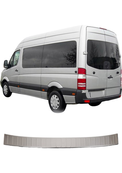 Mercedes Sprinter W906 Uyumlu 2006-2018 Krom Arka Tampon Üstü Koruma Paslanmaz Çelik fiyatları