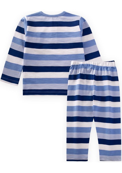 Desenli Pijama Takım 2-9 Yaş Mavi Çizgili fiyatları