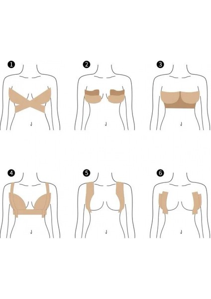 Göğüs Dikleştirme Bandı S Beden 2.5 Cm.