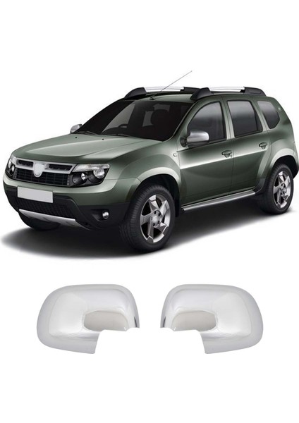 Dacia Duster Uyumlu 2010-2012 Ayna Kapağı 2 Parça Abs Krom Kaplama