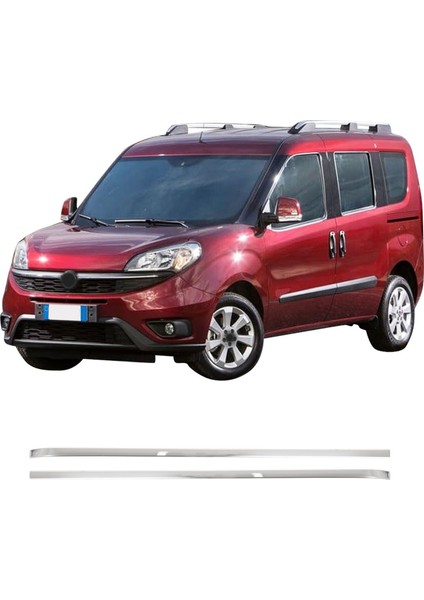 Fiat Doblo Uyumlu 2000-2009 Krom Sürgü Çıtası 2 Parça Paslanmaz Çelik fiyatları