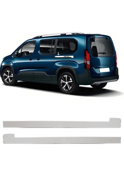 Peugeot Rifter Uyumlu 2019 ve Üzeri Krom Sürgü Çıtası 2 Parça Paslanmaz Çelik fiyatları