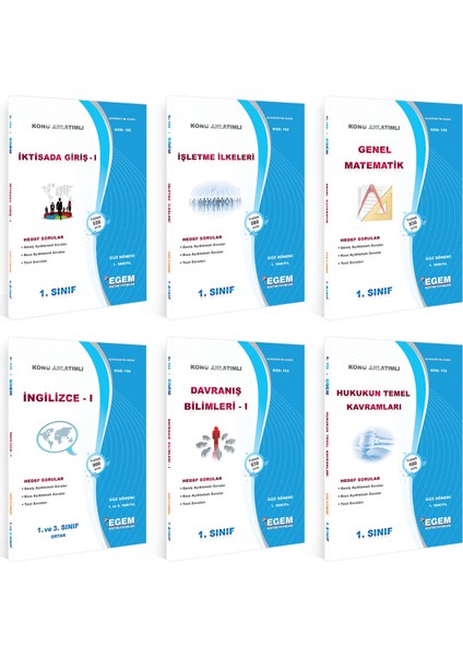 AÖF 1. Sınıf Işletme Güz Dönemi 1. Yarıyıl Konu Anlatımlı Soru Bankası
