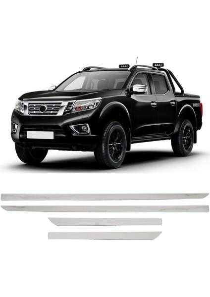 Nissan Navara Uyumlu 2016 ve Üzeri Krom Yan Kapı Çıtası 4 Parça Paslanmaz Çelik fiyatları