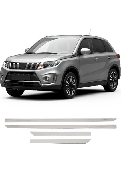 Suzuki Vitara Uyumlu 2015 ve Üzeri Krom Yan Kapı Çıtası 4 Parça Paslanmaz Çelik fiyatları