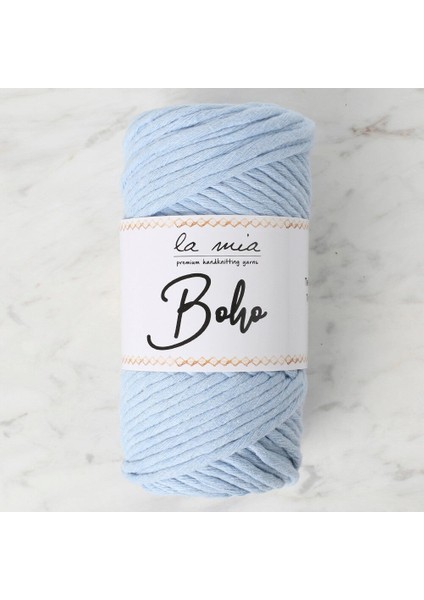 La Mia Boho Açık Mavi Büküm Makrome Ipi - L069 - 33995