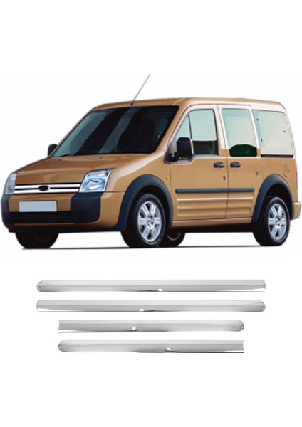 Ford Connect Uzun Şasi Uyumlu Krom Yan Kapı Çıtası 4 Parça Paslanmaz Çelik fiyatları