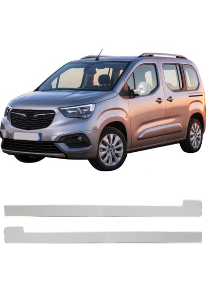 Opel Combo E Uyumlu 2012-2023 Krom Sürgü Çıtası 2 Parça Paslanmaz Çelik fiyatları