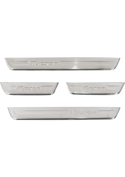 Hyundai Tucson Uyumlu 2015-2018 Krom Kapı Eşiği 4 Parça Paslanmaz Çelik fiyatları