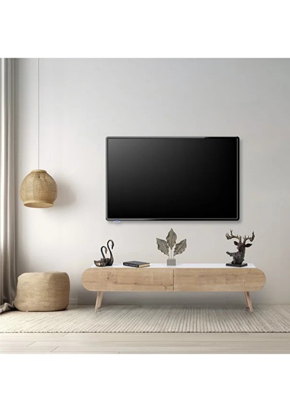 Flora Dia Dekoratiif Tv Ünitesi | Beyaz Meşe |